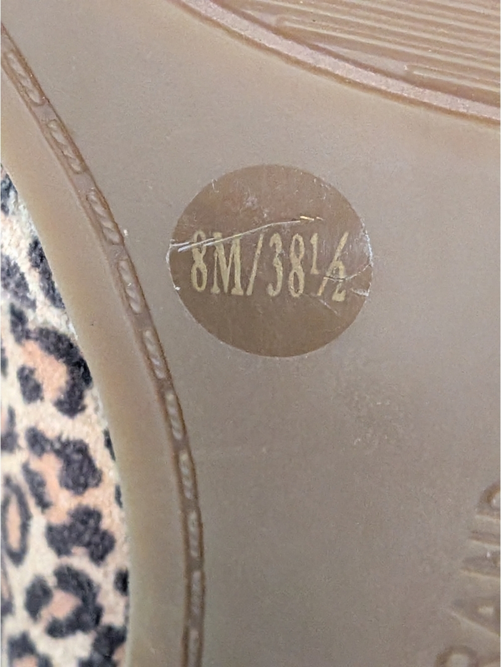 Lucky Brand Joal Leopard Print Peep-Toe Block Heel Booties 8M Chunky Block Heel - Picture 5 of 8